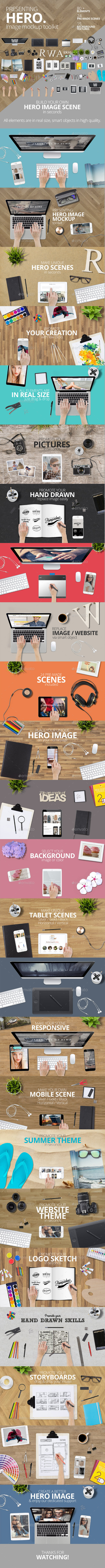 Hero Mockup Toolkit - Hero Images Graphics