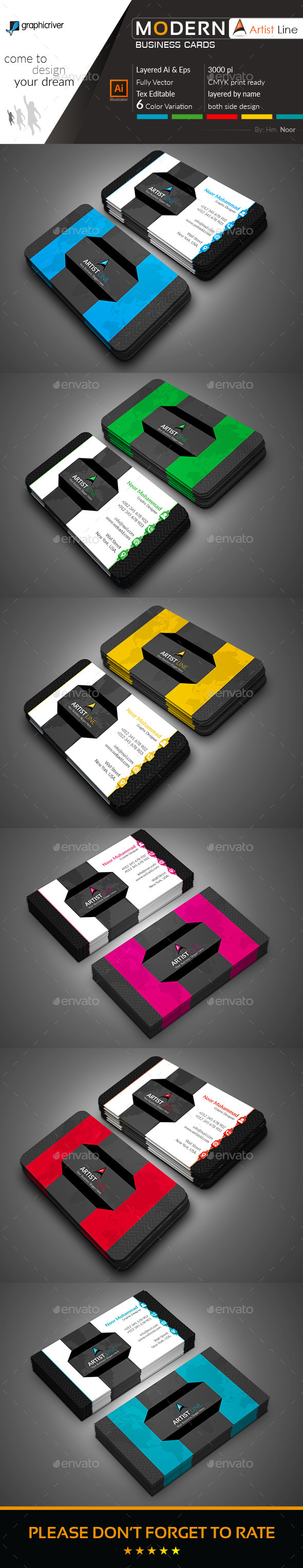Modern business card Modern business card