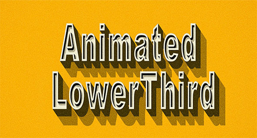 Animated Lower Third