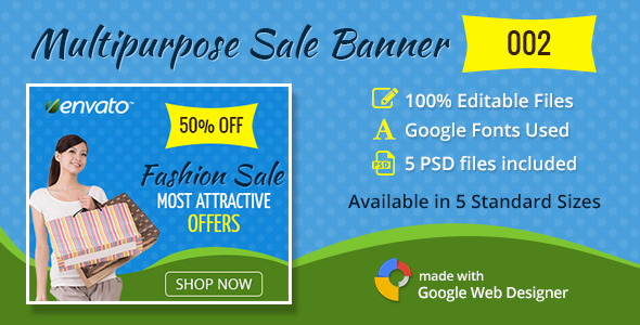 Multipurpose Sale Banner - CodeCanyon 12710051