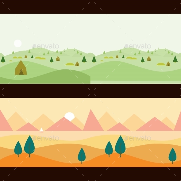 Background Seamless Scenery Seasons And Landscapes Background Seamless Scenery Seasons And Landscapes