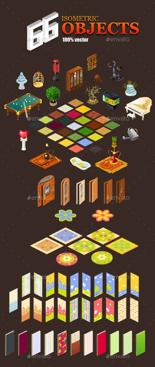 66 isometric objects 66 isometric objects