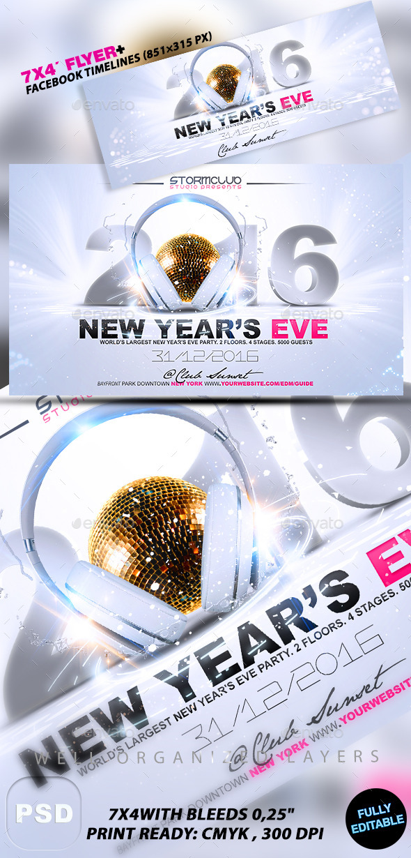 New Years Eve Flyer Template - Events Flyers
