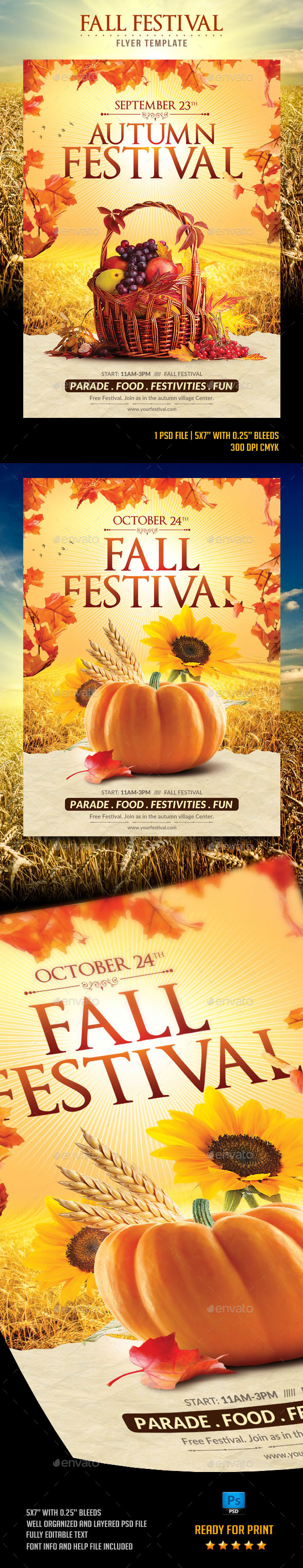 Fall Festival Flyer Template Fall Festival Flyer Template