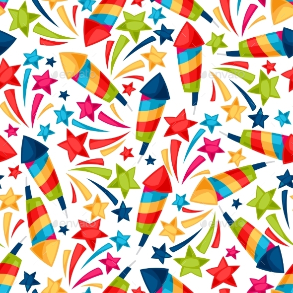 Celebration Festive Seamless Pattern With Colorful Celebration Festive Seamless Pattern With Colorful