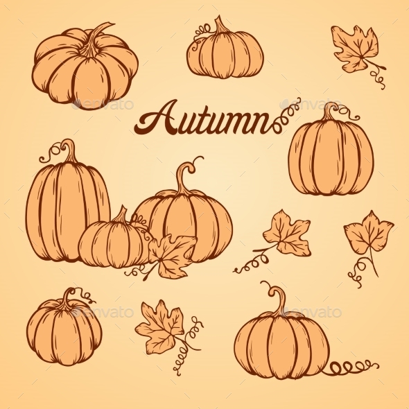 Pattern With Pumpkins Pattern With Pumpkins