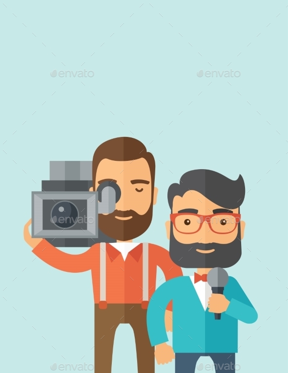 Jourmalist And News Reporter. - People Characters