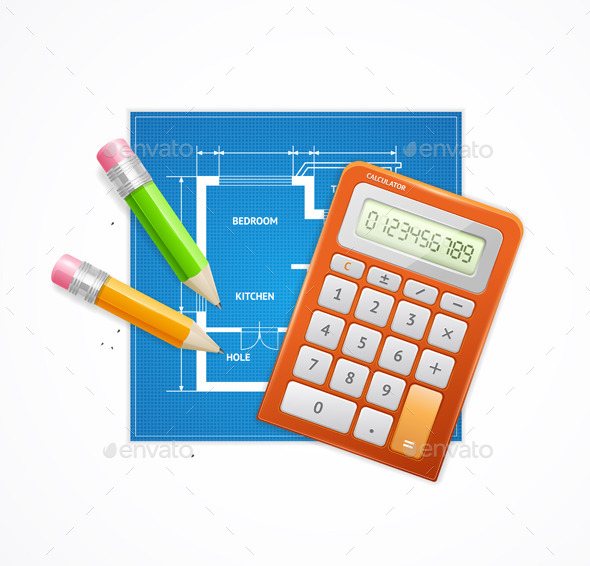 Architect Concept Flat Realty Vector Architect Concept Flat Realty Vector