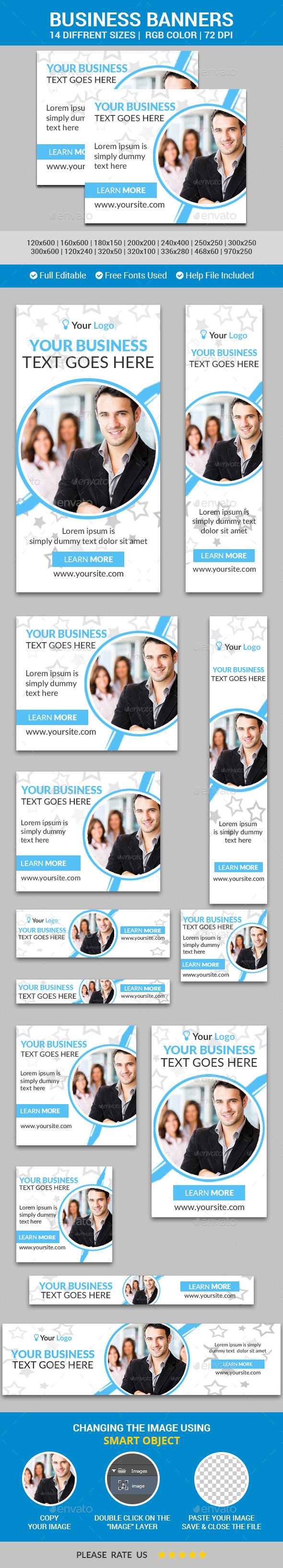 Business Banners v9 - Banners & Ads Web Elements