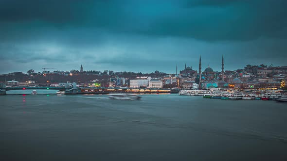 Istanbul Golden Horn Time LApse