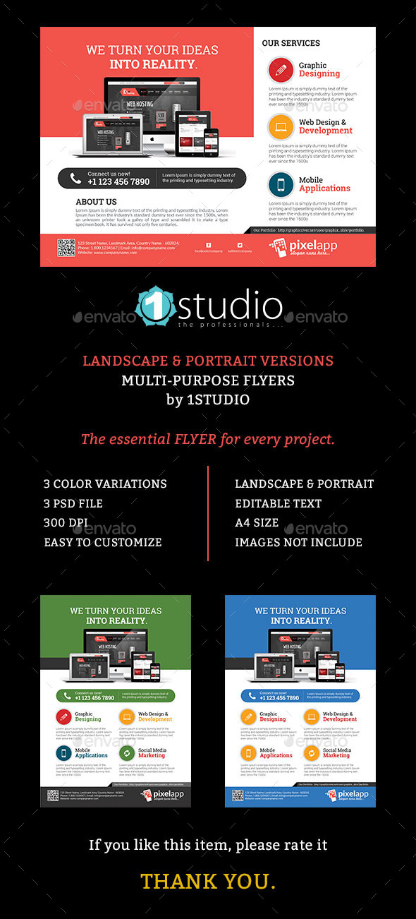 Multi Purpose Flyers - Corporate Flyers