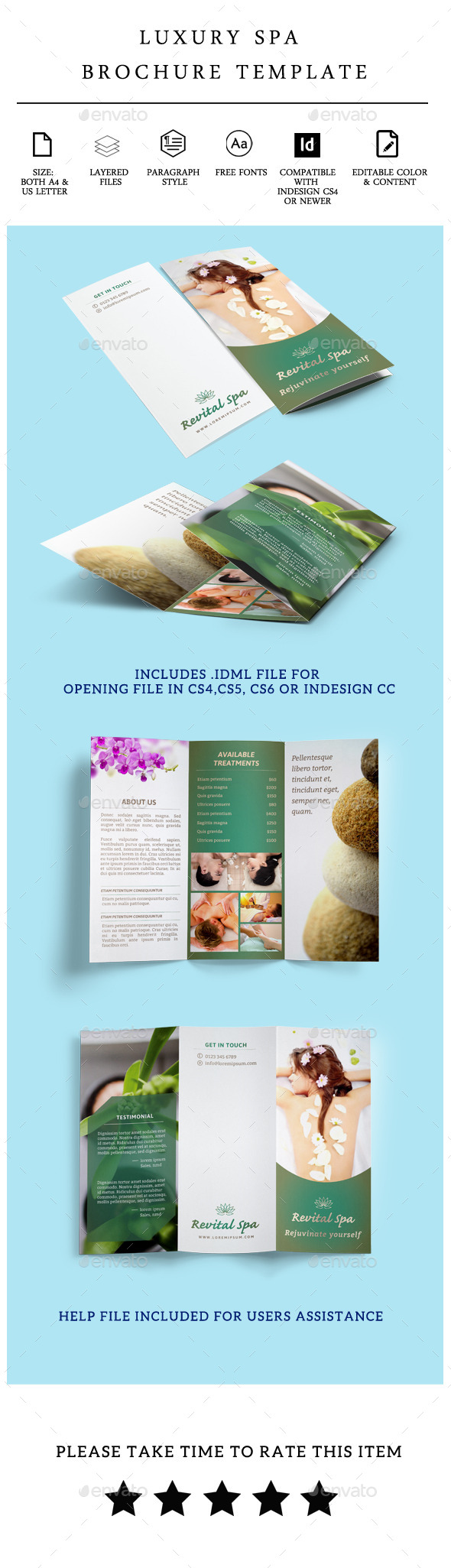 Luxury Beauty Spa Care Brochure Template Vol 1 Luxury Beauty Spa Care Brochure Template Vol 1
