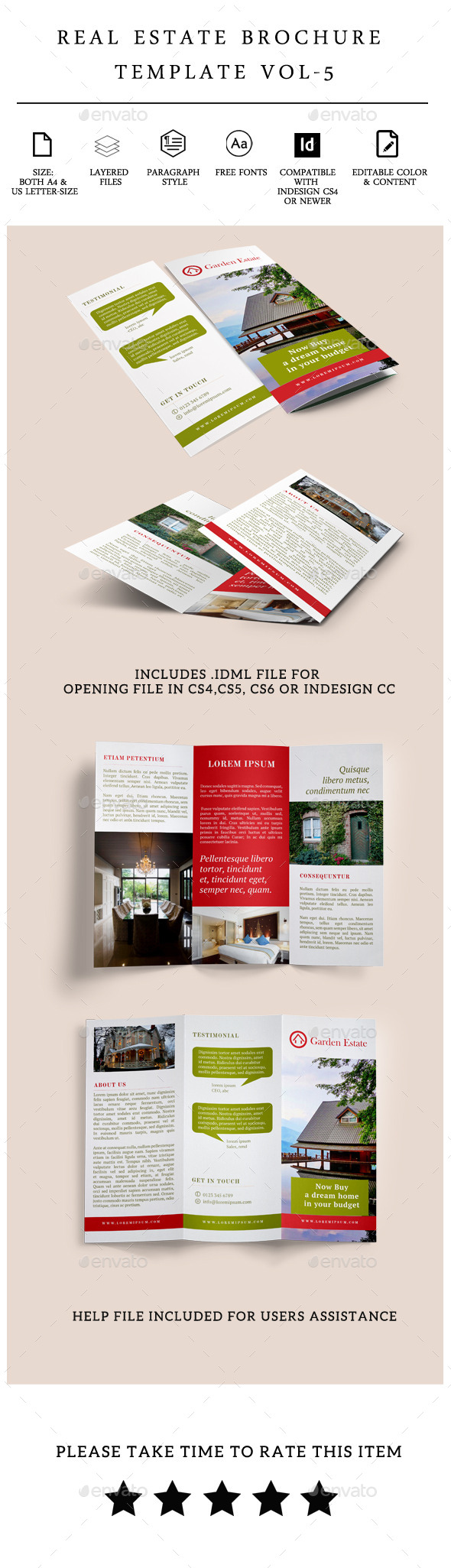 Real Estate Trifold Brochure Vol-5 Real Estate Trifold Brochure Vol-5