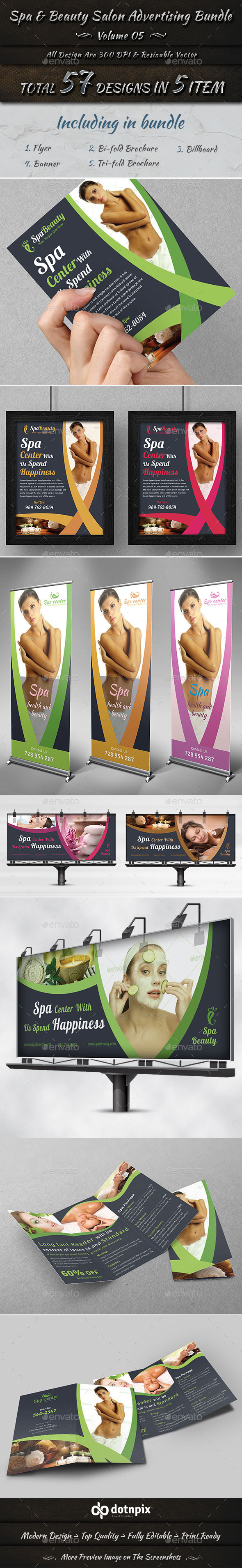 Spa & Beauty Salon Advertising Bundle Volume 5 Spa & Beauty Salon Advertising Bundle Volume 5