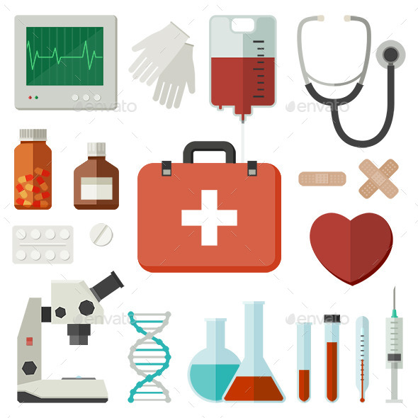 Medicine Icons - Health/Medicine Conceptual