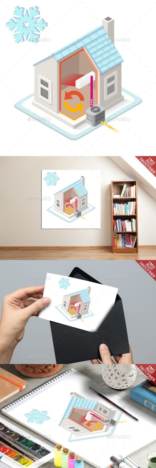 Energy Chain 01 Building Isometric - Buildings Objects