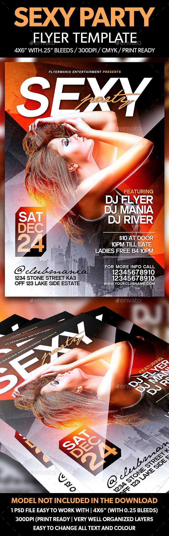 Sexy Party Flyer Template - Flyers Print Templates