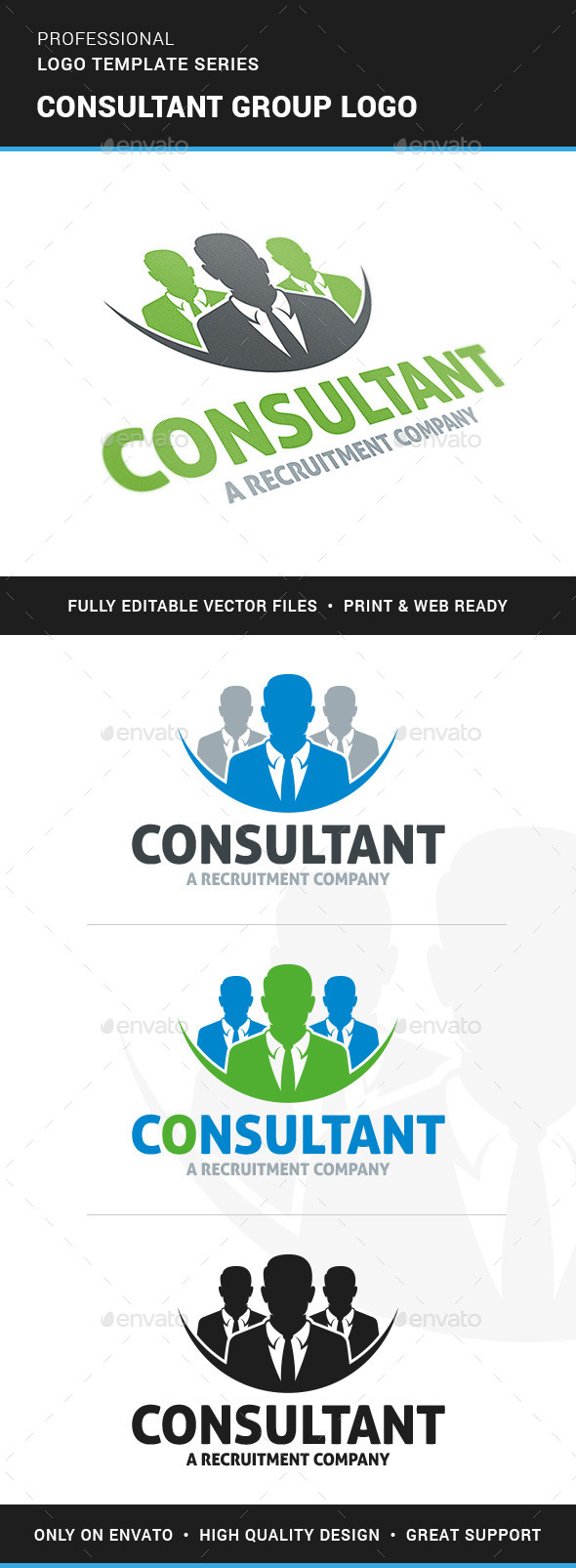Consultant Group Logo Template - Humans Logo Templates