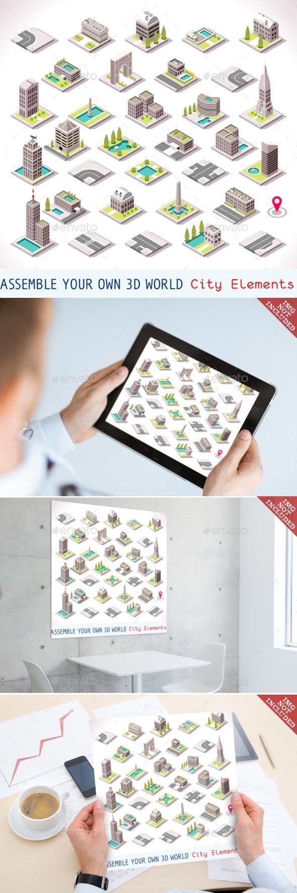 Game Set 01 Building Isometric - Buildings Objects