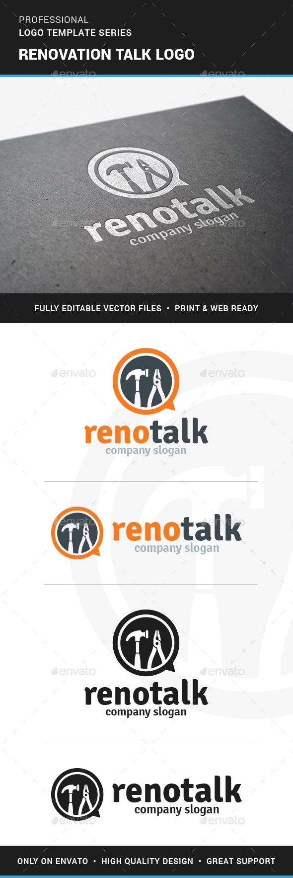 Renovation Talk Logo Template - Objects Logo Templates