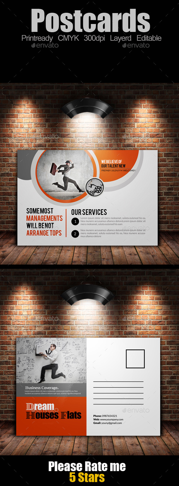 Multi Use Business Post Cards Template - Cards & Invites Print Templates