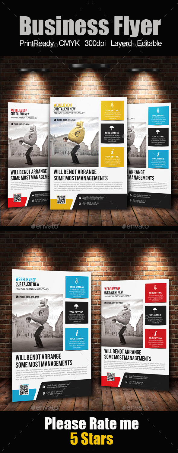 A4 Business Flyer Template - Corporate Flyers