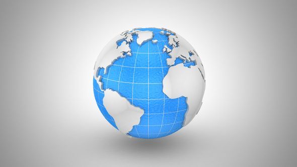 World Map Turns Into a Globe World Map Turns Into a Globe