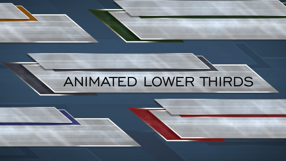 Animated lower thirds Animated lower thirds