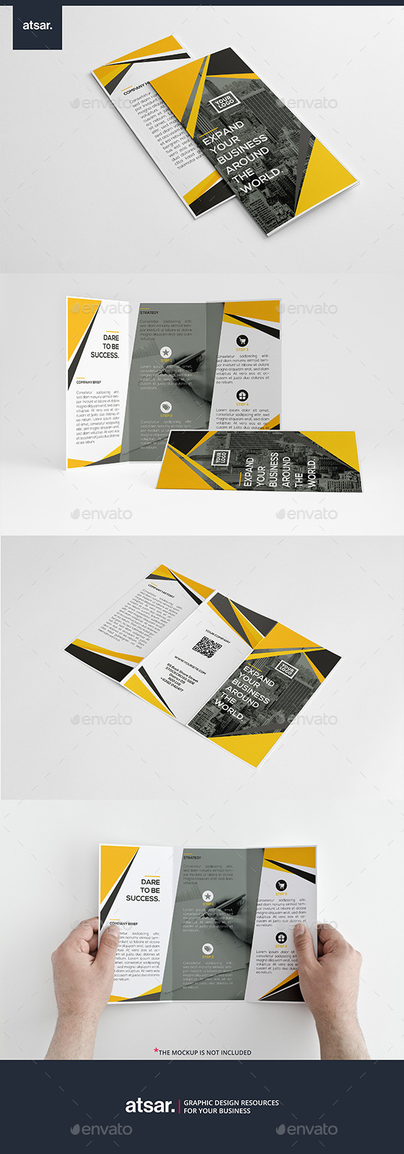 Modern Yellow Trifold Modern Yellow Trifold