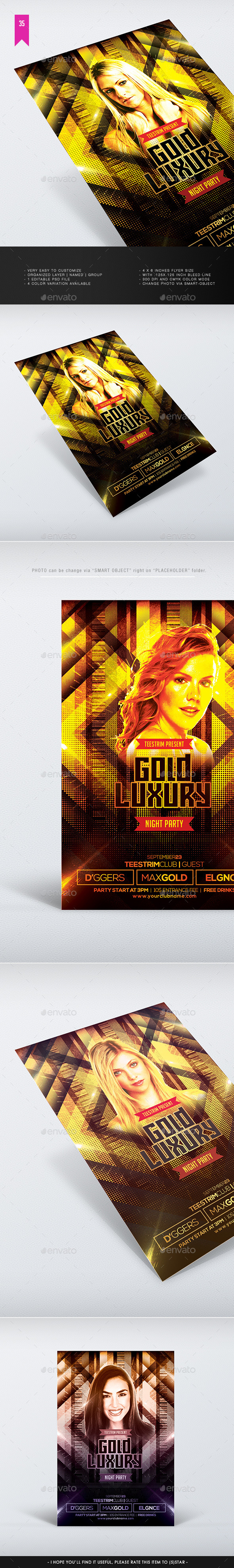 Gold Luxury Flyer Template Gold Luxury Flyer Template