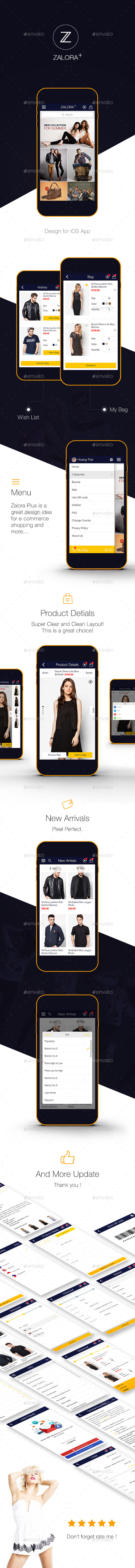Zalora Plus Shopping UI for e-commerce UI Graphic Zalora Plus Shopping UI for e-commerce UI Graphic