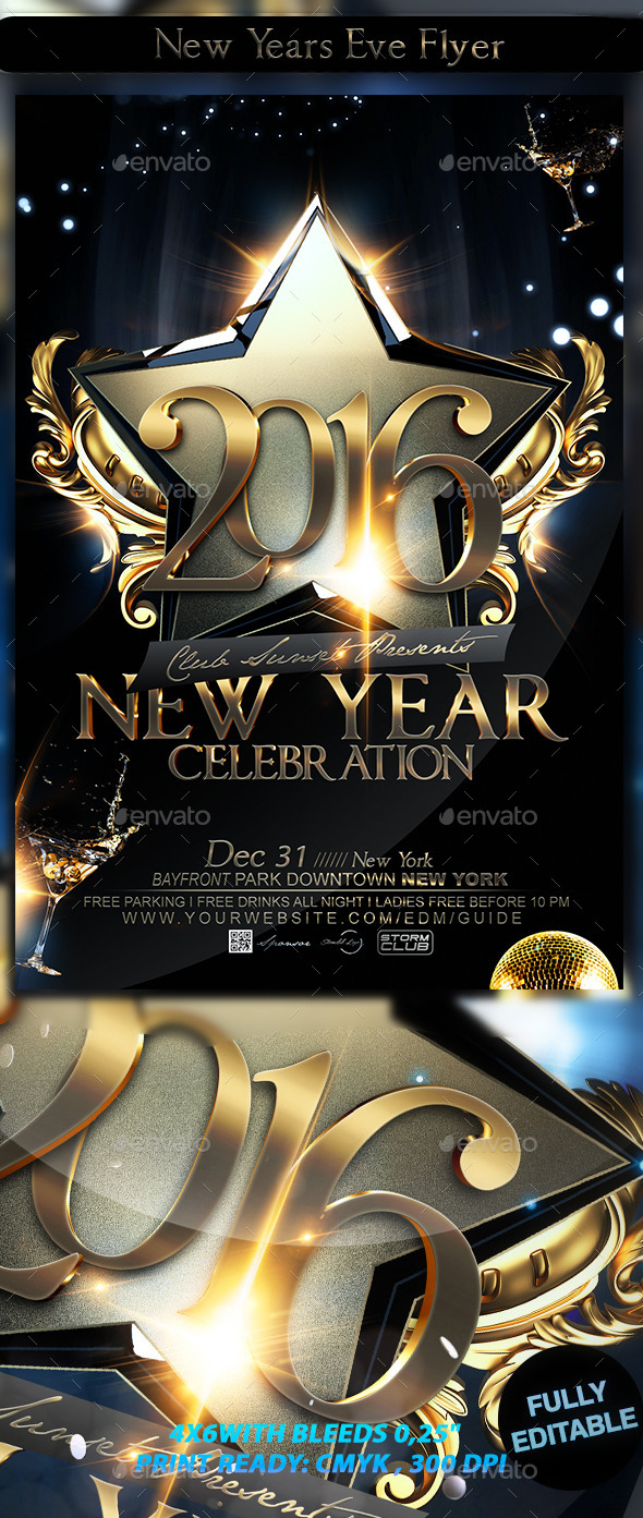 New Years Eve Flyer - Events Flyers