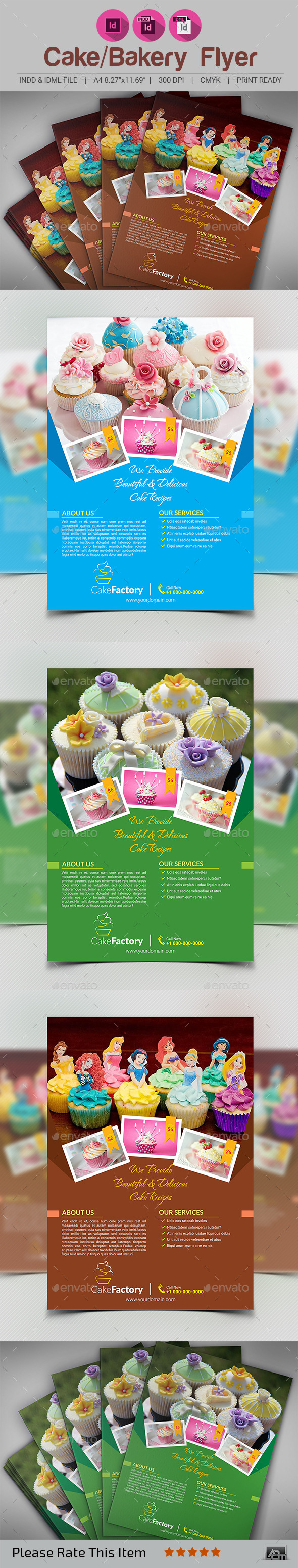 Cake / Bakery Flyer or Magazine Ad