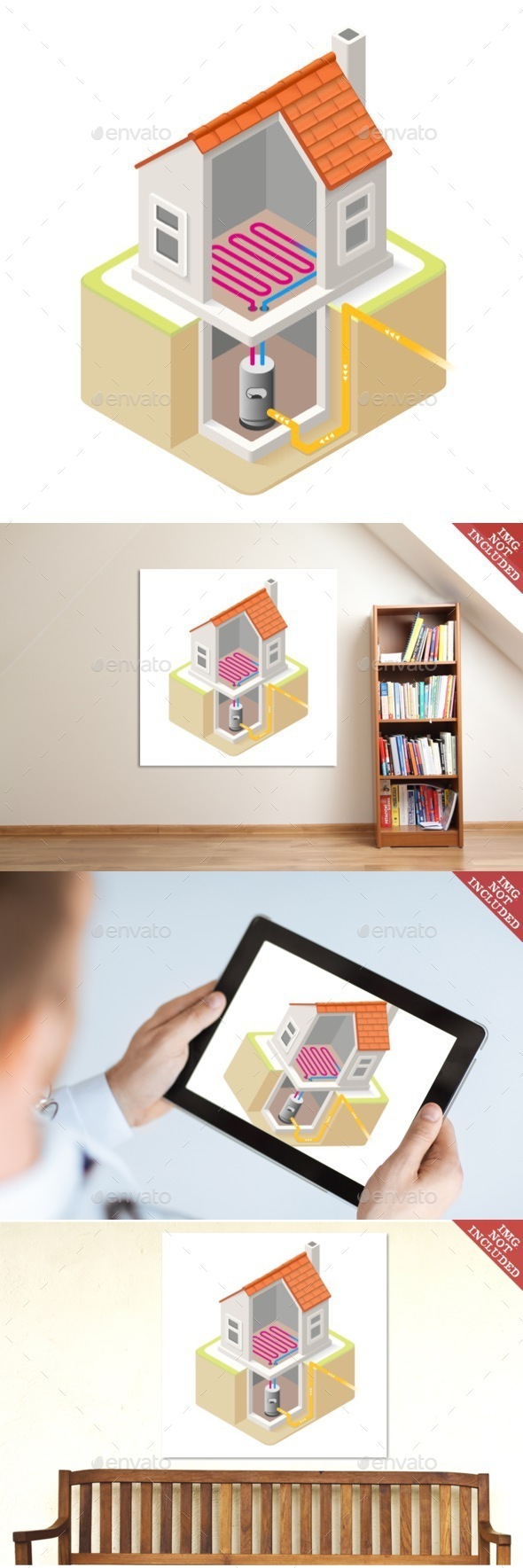 Energy Chain 04 Building Isometric - Buildings Objects