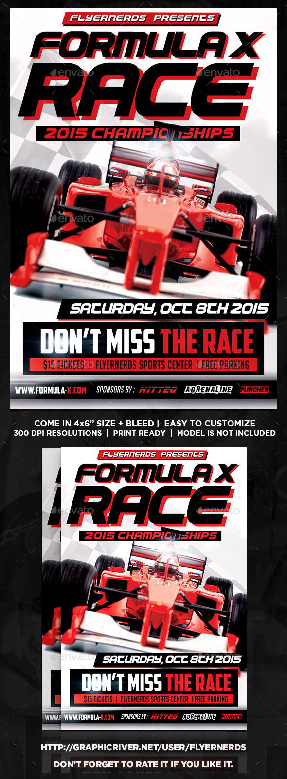 Formula X Championships Sports Flyer - Sports Events