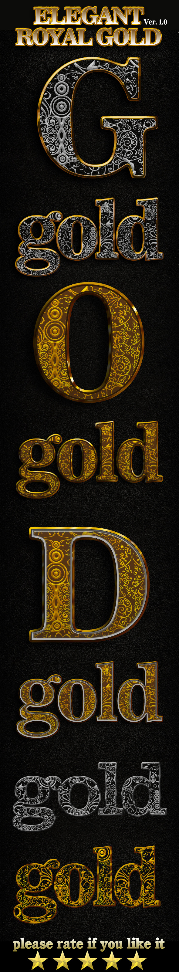 King Royal Gold Photoshop Text Style - Text Effects Styles