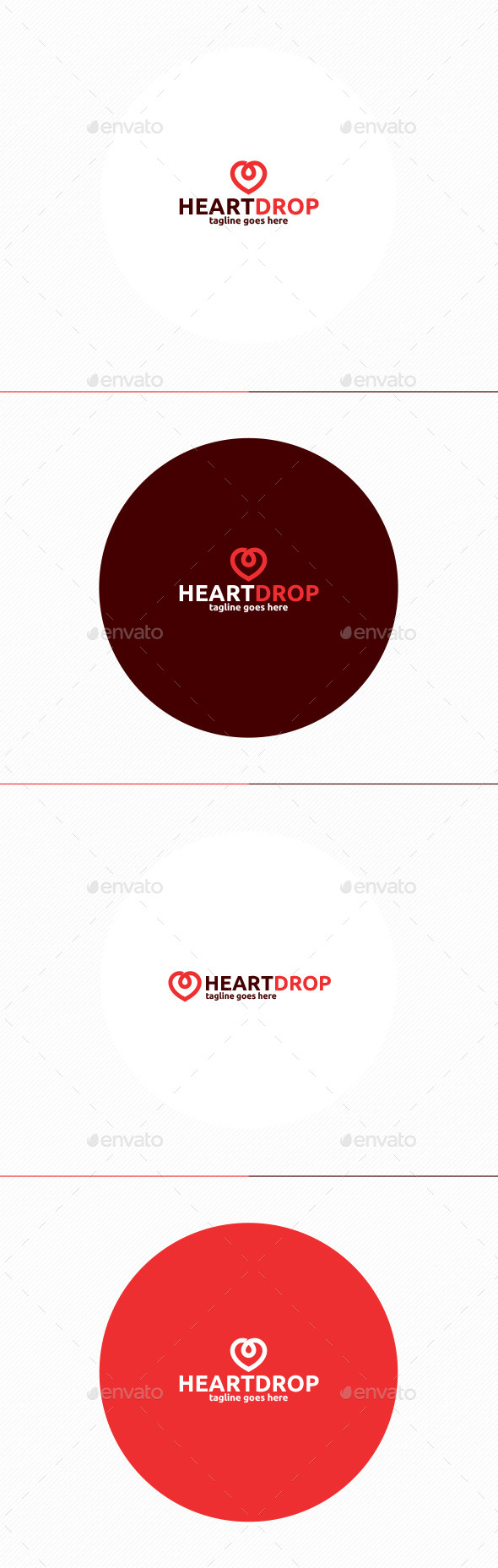 Heart Drop Logo Heart Drop Logo