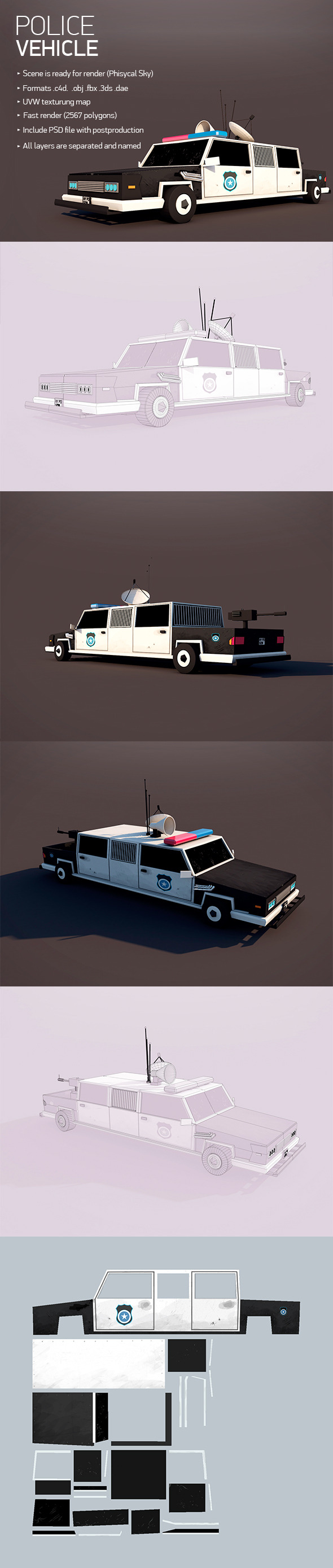 Police Vehicle - 3Docean 12743945