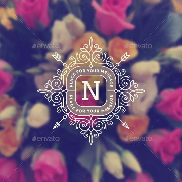 Vintage Monogram Logo Template - Decorative Vectors