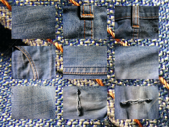 9 jean textures