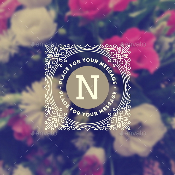 Vintage Monogram Logo Template - Decorative Vectors