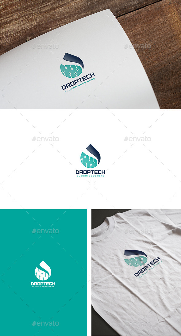 Technologie Drop Logo - Abstract Logo Templates