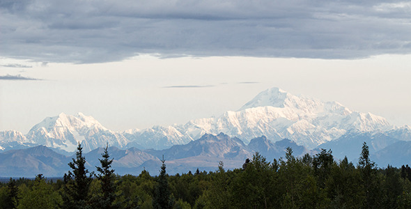 Clouds Roll in over Denali alt
