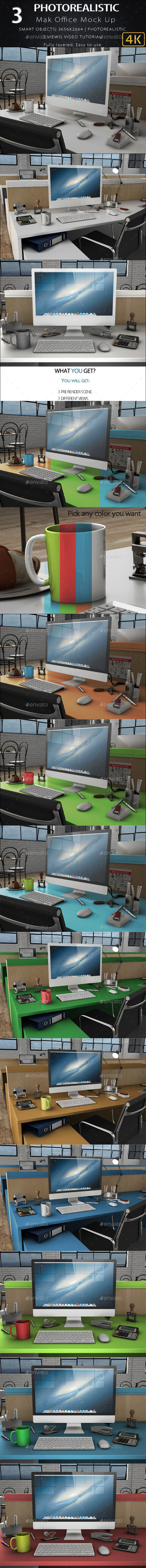 3D iMak Office mock 3D iMak Office mock