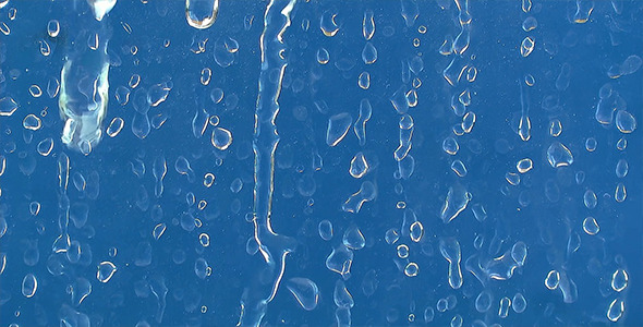 Water Drops on the Glass
