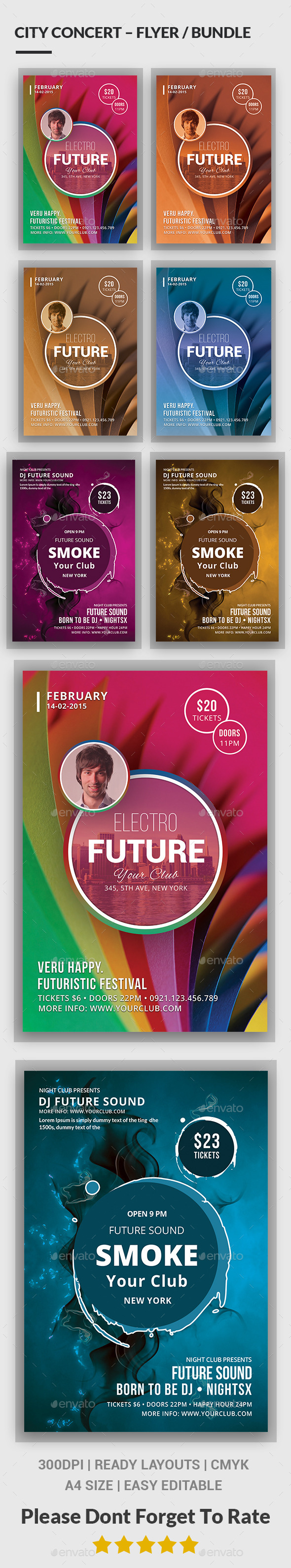 City Concert – Flyer / Bundle - Clubs & Parties Events