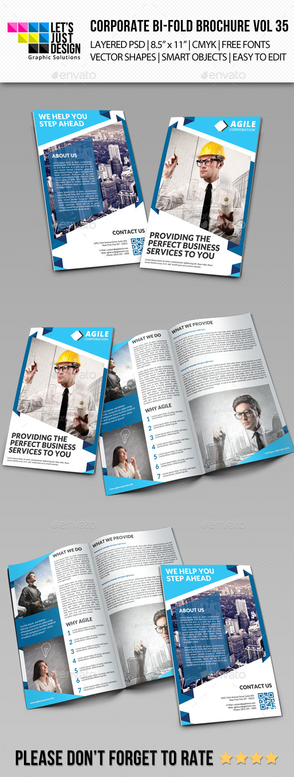Creative Corporate Bi-Fold Brochure Vol 35 Creative Corporate Bi-Fold Brochure Vol 35