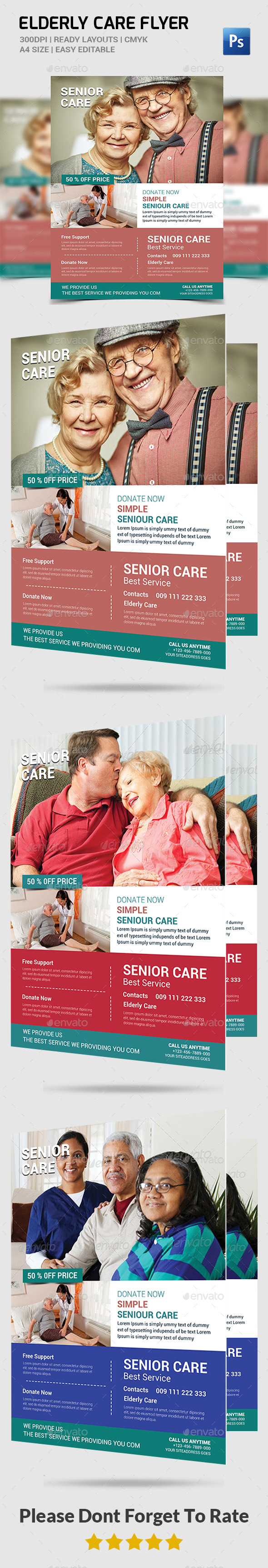 Elderly Care Flyer Template Elderly Care Flyer Template