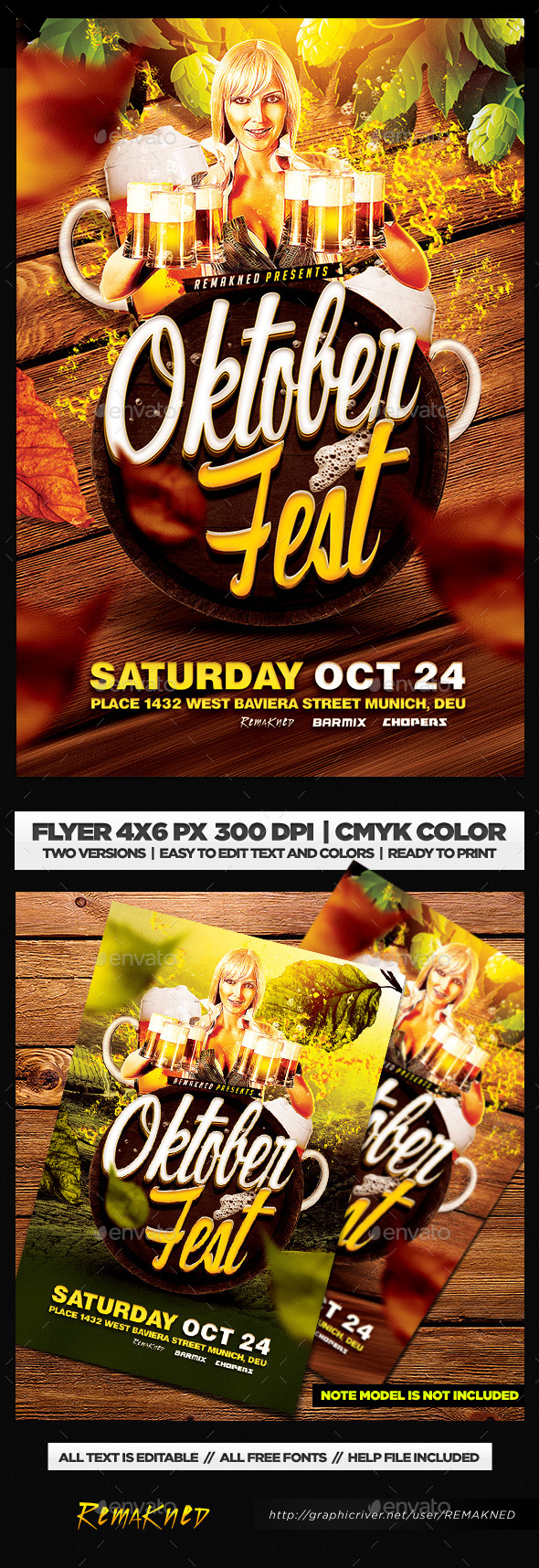 Oktoberfest Flyer | Template PSD - Flyers Print Templates