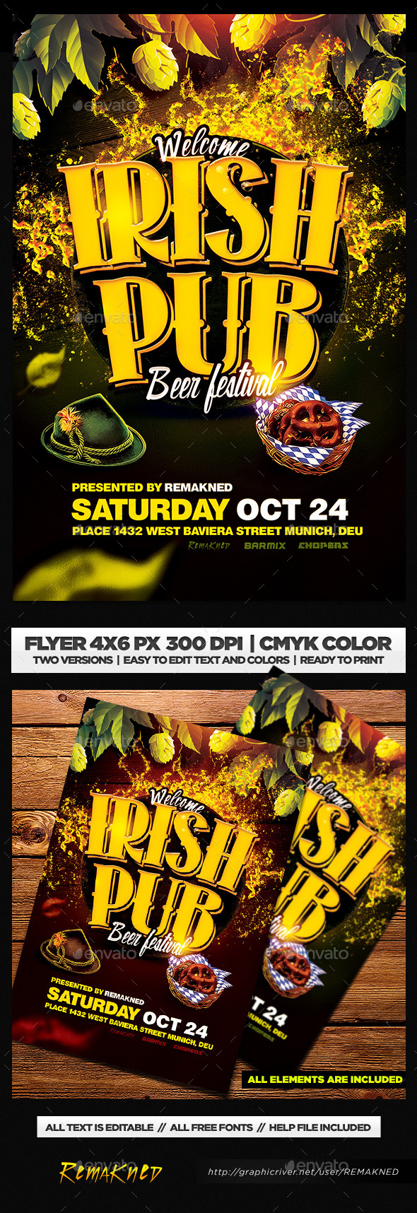 Beer Festival Flyer Template PSD Beer Festival Flyer Template PSD